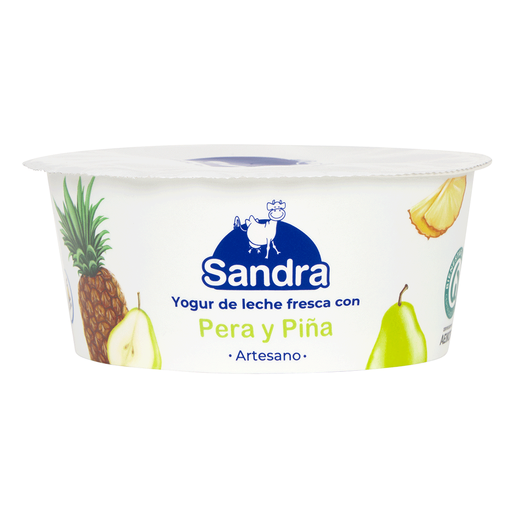 Yogur Sandra con Pera-Piña 125 gr.