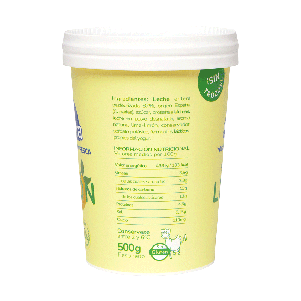 Yogur Sandra con Limón 500 gr.