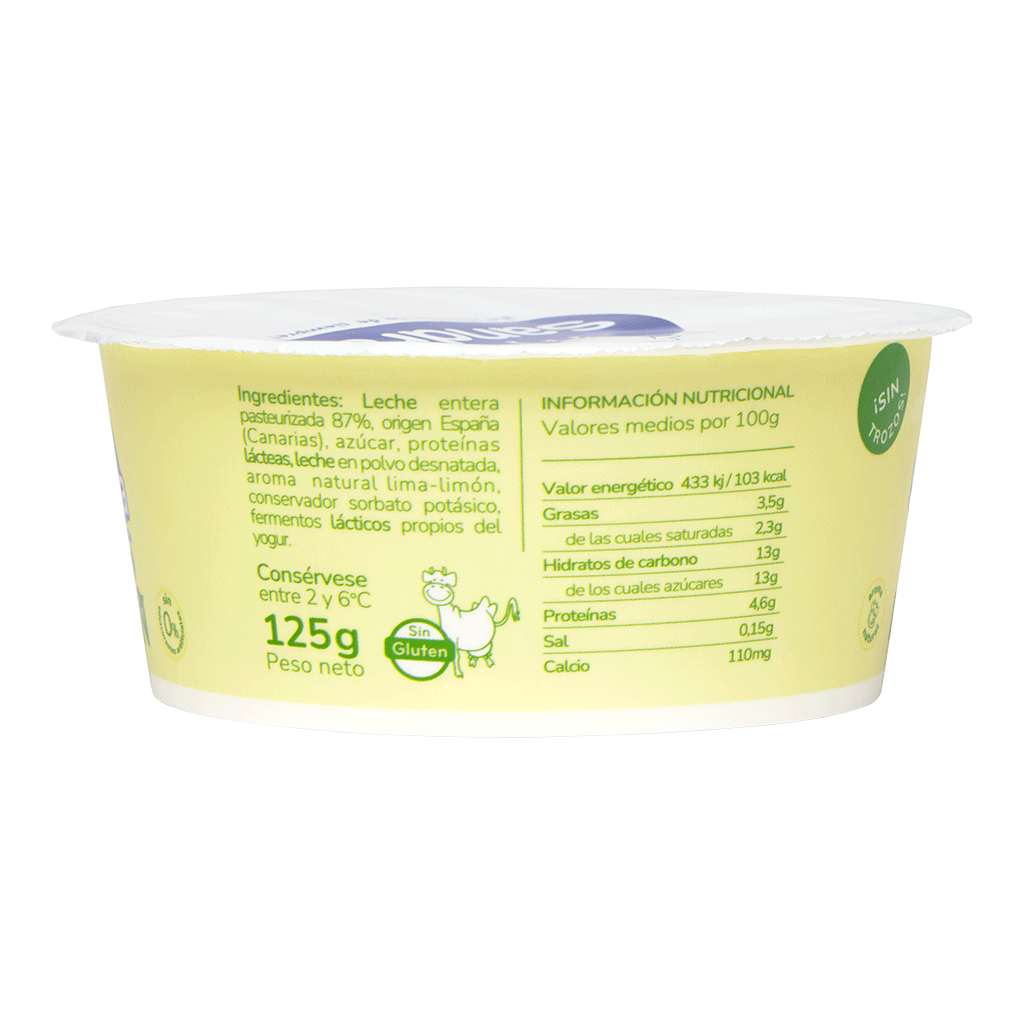 Pack Yogur de Limón 125g (4 unidades)