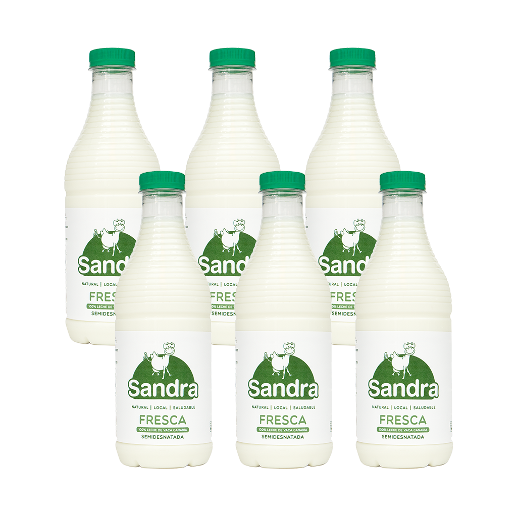 Caja Leche Fresca Semidesnatada 1L (6 botellas)